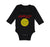 Long Sleeve Bodysuit Baby I'D Rather Be Naked! Style B Funny Humor Cotton