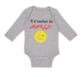 Long Sleeve Bodysuit Baby I'D Rather Be Naked! Style B Funny Humor Cotton