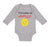 Long Sleeve Bodysuit Baby I'D Rather Be Naked! Style B Funny Humor Cotton