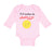 Long Sleeve Bodysuit Baby I'D Rather Be Naked! Style B Funny Humor Cotton