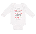 Long Sleeve Bodysuit Baby Love You Forever Living Baby You'Ll Be Valentines Love