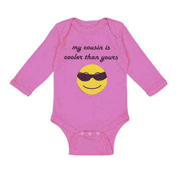 Long Sleeve Bodysuit Baby My Cousin Is Cooler than Yours Boy & Girl Clothes