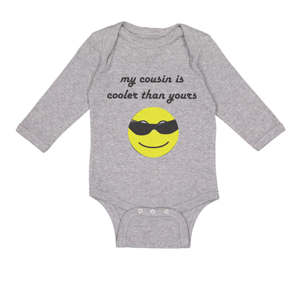 Long Sleeve Bodysuit Baby My Cousin Is Cooler than Yours Boy & Girl Clothes