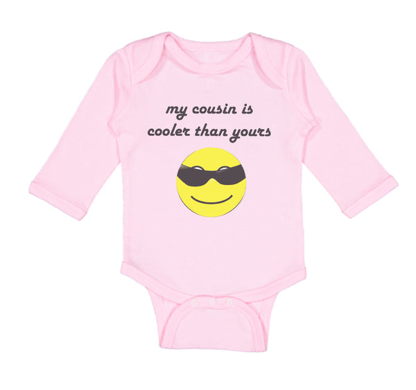 Long Sleeve Bodysuit Baby My Cousin Is Cooler than Yours Boy & Girl Clothes