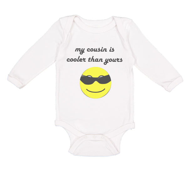 Long Sleeve Bodysuit Baby My Cousin Is Cooler than Yours Boy & Girl Clothes