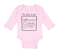 To Do List Crap Pants Nap Stuck Titties Funny Humor