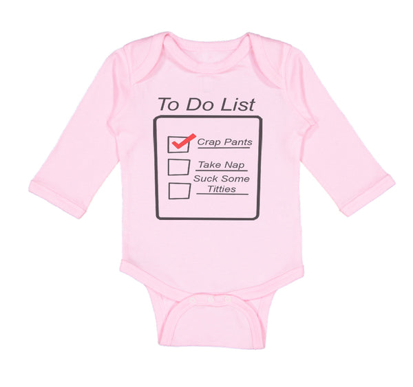 To Do List Crap Pants Nap Stuck Titties Funny Humor