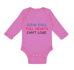 Long Sleeve Bodysuit Baby Clear Eyes, Full Hearts Can'T Lose. Funny Humor Cotton - Cute Rascals