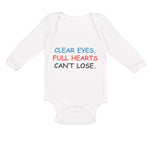 Long Sleeve Bodysuit Baby Clear Eyes, Full Hearts Can'T Lose. Funny Humor Cotton - Cute Rascals