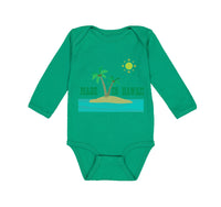 Long Sleeve Bodysuit Baby Made in Hawaii Style E Boy & Girl Clothes Cotton