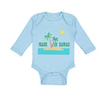 Long Sleeve Bodysuit Baby Made in Hawaii Style E Boy & Girl Clothes Cotton