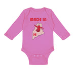 Long Sleeve Bodysuit Baby Made in Maine Boy & Girl Clothes Cotton