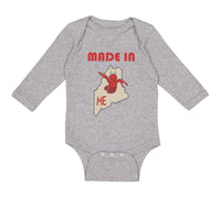 Long Sleeve Bodysuit Baby Made in Maine Boy & Girl Clothes Cotton