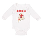 Long Sleeve Bodysuit Baby Made in Maine Boy & Girl Clothes Cotton