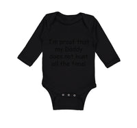 Long Sleeve Bodysuit Baby Proof Daddy Doesn'T Hunt Hunter Dad Father's Cotton