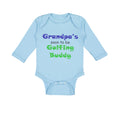 Long Sleeve Bodysuit Baby Grandpa's Soon Golfing Buddy Golf Grandpa Grandfather