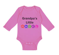 Long Sleeve Bodysuit Baby Grandpa's Little Angel Grandpa Grandfather Cotton - Cute Rascals