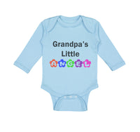 Long Sleeve Bodysuit Baby Grandpa's Little Angel Grandpa Grandfather Cotton - Cute Rascals