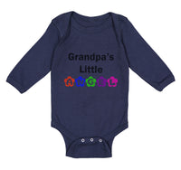 Long Sleeve Bodysuit Baby Grandpa's Little Angel Grandpa Grandfather Cotton - Cute Rascals