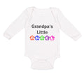 Long Sleeve Bodysuit Baby Grandpa's Little Angel Grandpa Grandfather Cotton