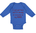 Long Sleeve Bodysuit Baby Got Already Awesome Nana Grandmother Grandma Cotton