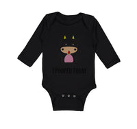 Long Sleeve Bodysuit Baby I Pooped Today Style A Funny Humor Boy & Girl Clothes