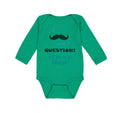 Long Sleeve Bodysuit Baby Question! Will You Be My Godmother Boy & Girl Clothes