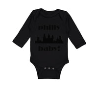 Long Sleeve Bodysuit Baby Philly Baby! Funny Humor Boy & Girl Clothes Cotton