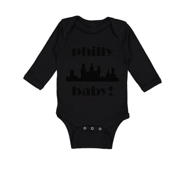 Long Sleeve Bodysuit Baby Philly Baby! Funny Humor Boy & Girl Clothes Cotton