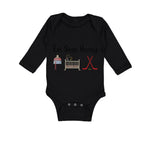 Long Sleeve Bodysuit Baby Eat, Sleep, Hockey Boy & Girl Clothes Cotton - Cute Rascals