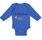 Long Sleeve Bodysuit Baby Eat, Sleep, Hockey Boy & Girl Clothes Cotton - Cute Rascals