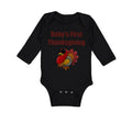 Long Sleeve Bodysuit Baby Baby's First Thanksgiving Boy & Girl Clothes Cotton