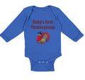 Long Sleeve Bodysuit Baby Baby's First Thanksgiving Boy & Girl Clothes Cotton