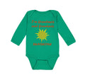 Long Sleeve Bodysuit Baby I'M Grandma's and Grandpa's Sunshine Grandparents