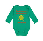 Long Sleeve Bodysuit Baby I'M Grandma's and Grandpa's Sunshine Grandparents