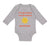 Long Sleeve Bodysuit Baby I'M Grandma's and Grandpa's Sunshine Grandparents