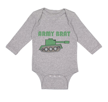 Long Sleeve Bodysuit Baby Army Brat Military Boy & Girl Clothes Cotton