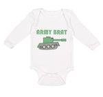 Long Sleeve Bodysuit Baby Army Brat Military Boy & Girl Clothes Cotton - Cute Rascals