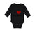 Long Sleeve Bodysuit Baby I Love My Daddy Dad Father's Day Style L Cotton