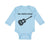 Long Sleeve Bodysuit Baby My Daddy Plays Guitar Dad Father's Day B Cotton