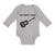 Long Sleeve Bodysuit Baby My Daddy Plays Guitar Dad Father's Day B Cotton