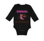 Long Sleeve Bodysuit Baby Cowgirl in Training Western Style C Boy & Girl Clothes - Cute Rascals