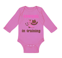 Long Sleeve Bodysuit Baby Cowgirl in Training Western Style C Boy & Girl Clothes - Cute Rascals