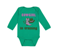 Long Sleeve Bodysuit Baby Cowgirl in Training Western Style C Boy & Girl Clothes - Cute Rascals