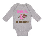 Long Sleeve Bodysuit Baby Cowgirl in Training Western Style C Boy & Girl Clothes - Cute Rascals