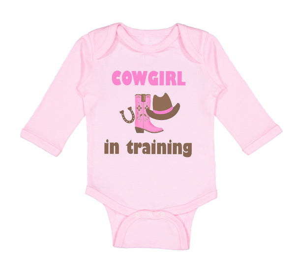 Long Sleeve Bodysuit Baby Cowgirl in Training Western Style C Boy & Girl Clothes - Cute Rascals