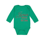 Long Sleeve Bodysuit Baby Jesus Loves Me This I Know Christian Jesus God Style A