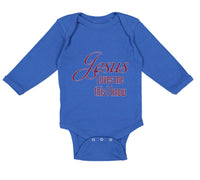 Long Sleeve Bodysuit Baby Jesus Loves Me This I Know Christian Jesus God Style A