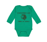 Long Sleeve Bodysuit Baby Conquering Lion Tribe of Judah Christian Jesus God - Cute Rascals