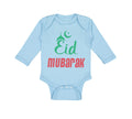 Long Sleeve Bodysuit Baby Eid Mubarak Arabic Boy & Girl Clothes Cotton